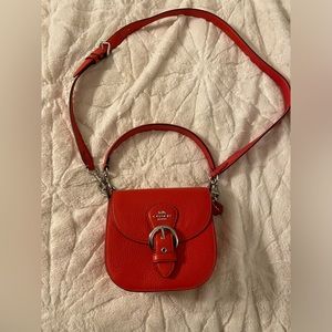 Coach- Red Cleo 17 Crossbody Bag, New